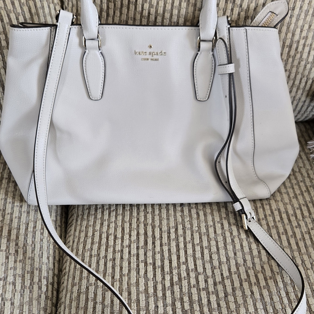 Kate Spade Light Gray Satchel Bag